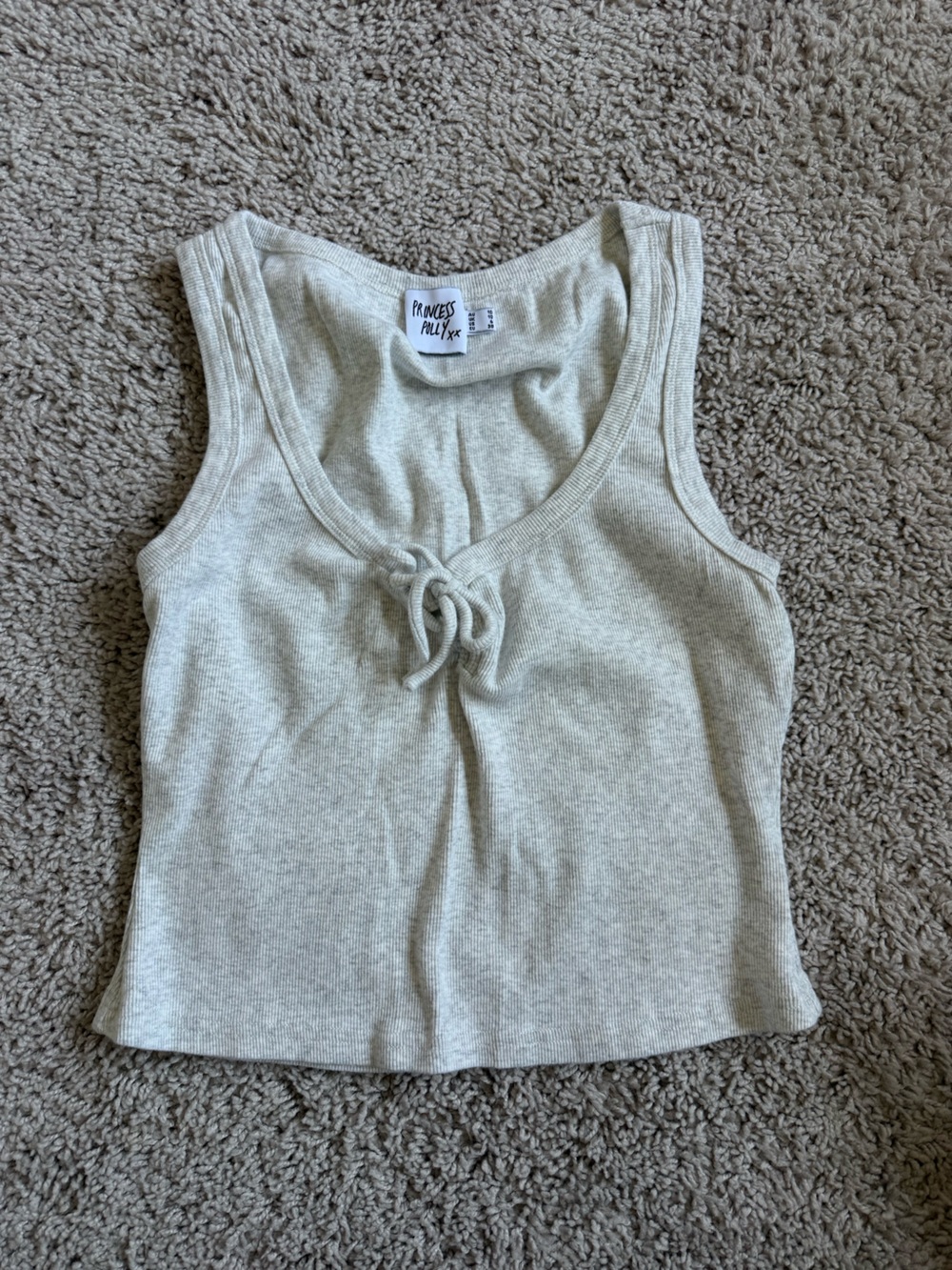 Ribbed grey tank